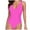 Hot Pink01, variant on ylioge Tankini Bathing Suits for Women Swimsuits Summer One-Piece V Neck Backless Solid Color Filled Bra Swimwear Beachwear Binkni