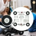 thumbnail image 6 of RC Car Tires Axle Upgrade Metal Construction Kit for MN82S LC79 1:12 Scale Model Modifiers, 6 of 9
