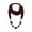 Brown, variant on Prolriy Scarf for Women Pendant Scarf with Tassel Rhinestone Jewelry Scarves Womens Scarf Black