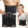 thumbnail image 2 of Lumbar Support Belt Compression Waist Support Belt Breathable Mesh Lower Back Brace Adjustable Elastic Pain Relief Spine Support, 2 of 8