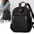 thumbnail image 2 of Stylago Fashion Backpack Purse for Women Versatile Detachable Strap Crossbody Bags Ladies Multiple Zip Pockets Travel Daypack Black, 2 of 7