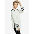 thumbnail image 3 of ellos Women's Plus Size Side Stripe Mockneck Sweater - 26/28, Soft Camel, 3 of 6