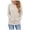 White, variant on Women's Casual Solid Color Long Sleeved Loose Hooded Sweater Sweaters Women Sleep Be Still Hoodies for Women Casual Womens Hoodies Thin Hoodie Women Zip up Hoodies for Women Lightweight Zip Tunic