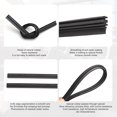 thumbnail image 4 of LAICAIW 4 Pieces Car Windshield Bracketless Wiper Rubber Filler Strip, 34 Inches Car Size Adjustable Wiper Substitution Rubber Strip, Suitable for Car Front Rear Windshield, Doors, Windows (Black), 4 of 7