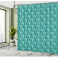 thumbnail image 4 of Ambesonne Marine Shower Curtain, Funny Cartoon Swordfish Art, 69"Wx75"L, Teal Yellow, 4 of 4