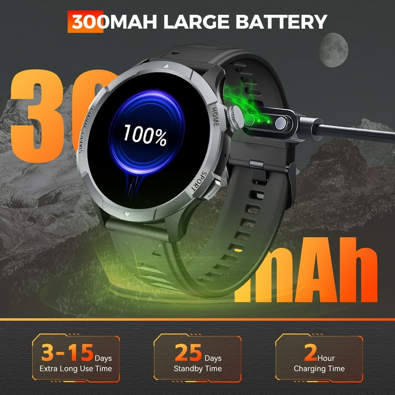 EIGIIS J47 Smart Watch for Men(Answer/Make Calls) 1.43'' AMOLED