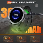 EIGIIS J47 Smart Watch for Men(Answer/Make Calls) 1.43’’ AMOLED Rugged Smart Watch for iOS Android IP68 Waterproof Smartwatch with 100+ Sports Modes