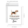 thumbnail image 5 of Koyal Wholesale Jumbo Pet Sympathy Card with Envelope, Beagle, Dog Grief Bereavement Card 8.5" x 11", 1-Pk, 5 of 5