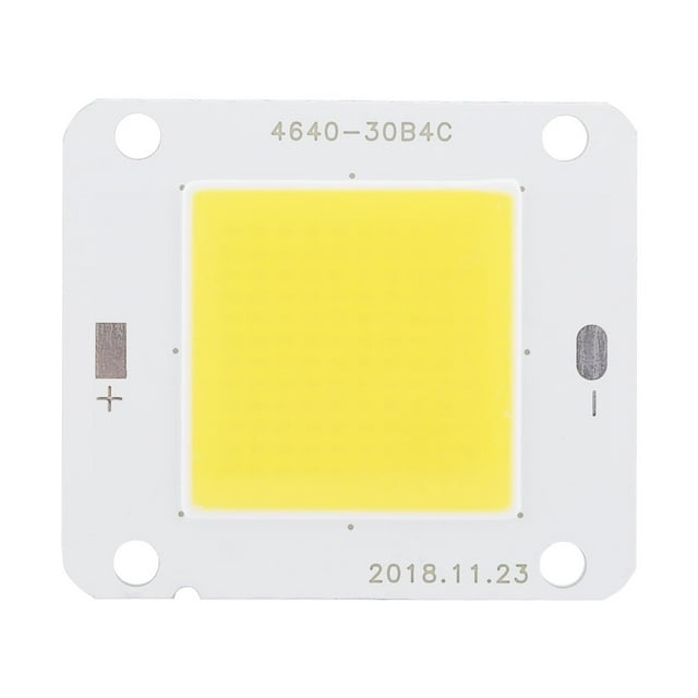 Cob Source Lumineuse Led pour Source Lumineuse Intégrée 50W Source Lumineuse de Projection Longue Durée Cob Lumineux pour Intégré Led Blanc Chaud 3000 3200K