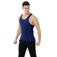 thumbnail image 1 of TOPTIE Men's Slimming Body Shaper Compression Shirt, Shapewear Sculpting Vest Muscle Tank-Blue-S, 1 of 6