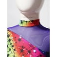 thumbnail image 6 of DPOIS Girls' Sparkle Colorful Dance Athletic Leotard Ballet Gymnastics Jumpsuit Starry Rainbow 16, 6 of 7