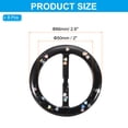 thumbnail image 2 of Uxcell 2 Scarf Ring Clip Resin Round T-Shirt Clip Fashion Ring Scarves Clasp Buckle Tie Circle Clip Heart Decorations, Black, 2 of 6
