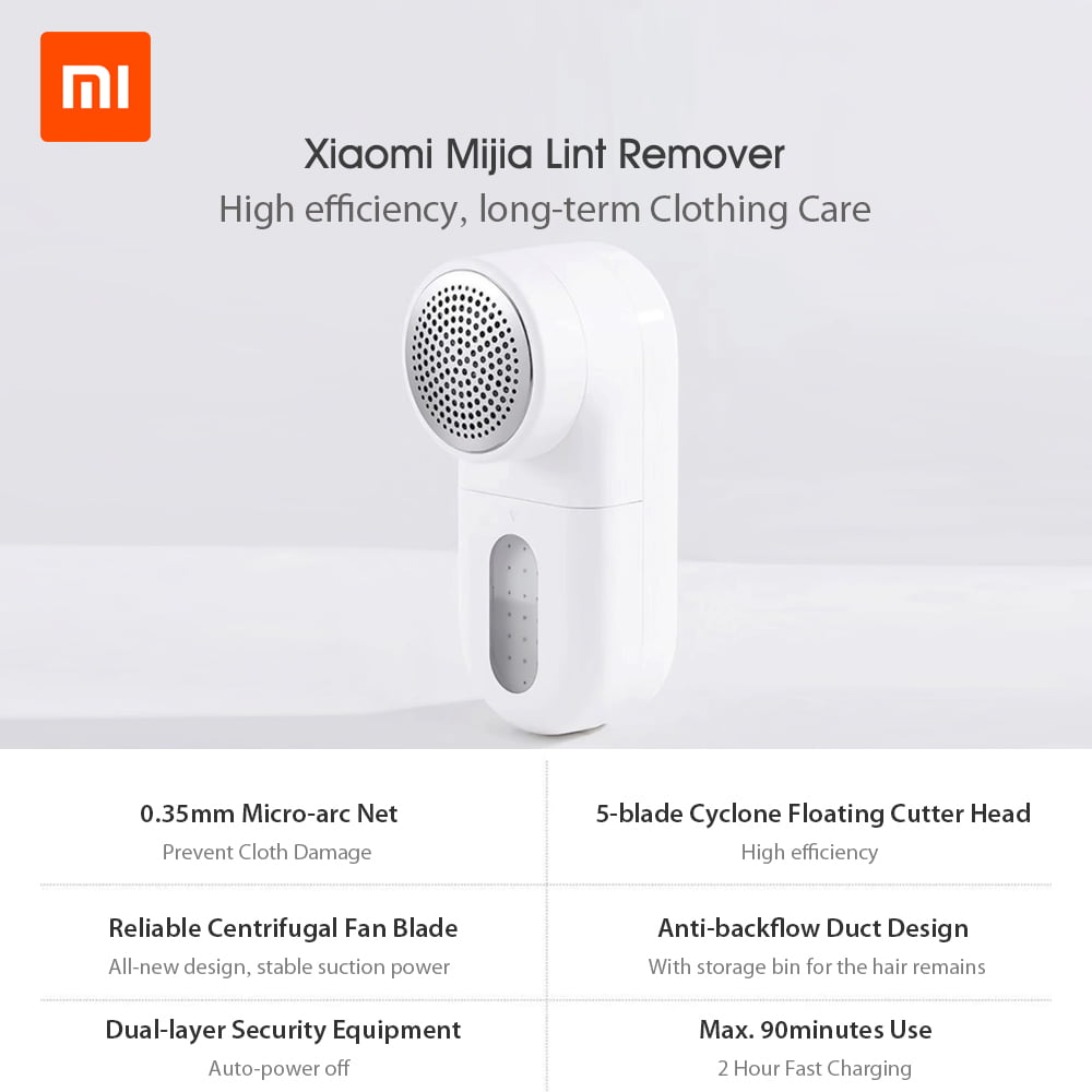 Xiaomi Mijia Lint Remover USB Charging Wool Fuzz Sweater Fabric Shaver Trimmer 
