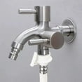 thumbnail image 4 of 1pc 304 Stainless Steel Multi Functional Washing Machine, Double Outlet Faucet, 4 of 8