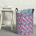 thumbnail image 7 of KLL colorful Skull flower Waterproof Foldable Laundry Hamper Bucket with Handles for Storage Bin,Kids Room,Home Organizer (Small ), 7 of 7