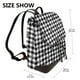 thumbnail image 2 of Balery Black Tartan Plaid Mochila de Cuero para Mujeres, Gran Capacidad, Bolsa de Viaje Multifuncional, Mochila de Cuero y Bolsa de Hombro para Mujeres, 2 of 4
