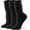 Black, variant on Women's Slouch Crew Socks Scrunch Knit Cotton Calf Tube Socks 3 Pairs