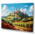 thumbnail image 2 of Designart "San Gimignano in Italy I" Landscapes Wall Art Living Room, 2 of 5