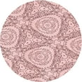 thumbnail image 1 of Ahgly Company Indoor Round Patterned Pink Bubble Gum Pink Area Rugs, 6' Round, 1 of 6