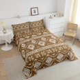 thumbnail image 4 of Erosebridal Bohemian Aztec Bedding Sets Todder with Comforter, Tribal Geometric Pattern Duvet Insert, Brown, Reversible 2pcs, 4 of 8