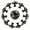 Multicolored 10, variant on 12 Pieces Cute Halloween Candies Skulls Glass Knobs for Dresser Drawers, 1.37 x 1.10 IN Round Kitchen Cabinet Pulls For Home Office Nursery Kids Room