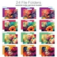 thumbnail image 5 of Global Printed Products 12 Hanging File Folders and 24 File Folders, Letter Sized - Abstract Floral, 5 of 7