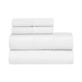 thumbnail image 2 of Superior Egyptian Cotton Embroidered 1200 TC Deep Pocket Sheet Set, Queen, White, 2 of 10