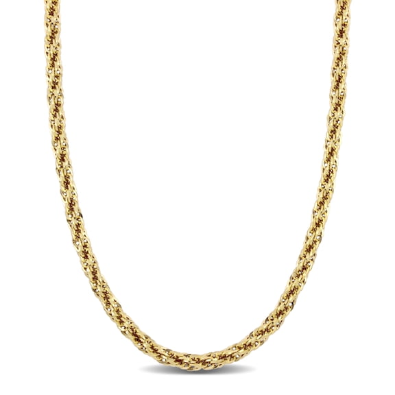 Everly Women's 14kt Yellow Gold Infinity Rope Chain Necklace
