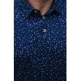 thumbnail image 2 of Burlebo Men's Performance Short Sleeve Polo Golf Shirt (Navy Speckled, Large), 2 of 3