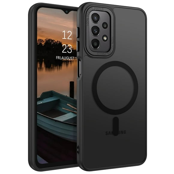 Funda magnética delgada GUAGUA para Samsung Galaxy A32 5G, negra