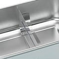 thumbnail image 2 of 850ml Stainless Steel Lunch Box, Leakproof Bento Box with Removable Divider for School, Office, Picnic, Mist Blue, 2 of 4