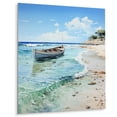 thumbnail image 2 of Designart "Beach Photo peaceful Shores V" Nautical & Beach Metal Wall Art, 2 of 5