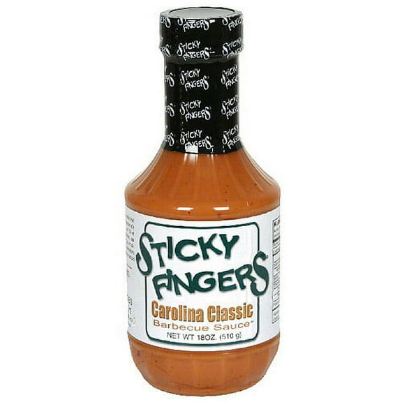 Sticky Fingers Smokehouse Carolina Classic Barbecue Sauce, 18 oz, (Pack of 6)