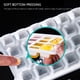 thumbnail image 5 of Bandejas grandes para cubitos de hielo con tapa | Paquete de 4 moldes de plástico para congelar | Fácil desmoldar para cócteles, café y bebidas con infusión | Blanco, 5 of 6