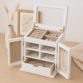 thumbnail image 4 of Hives & Honey - Lina White Jewelry Chest, 4 of 5