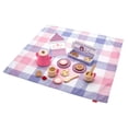 thumbnail image 1 of Fisher-Price Wooden Picnic Tea Set for Kids with Blanket, Wood Cups & Saucers, 18 Pieces, 1 of 7