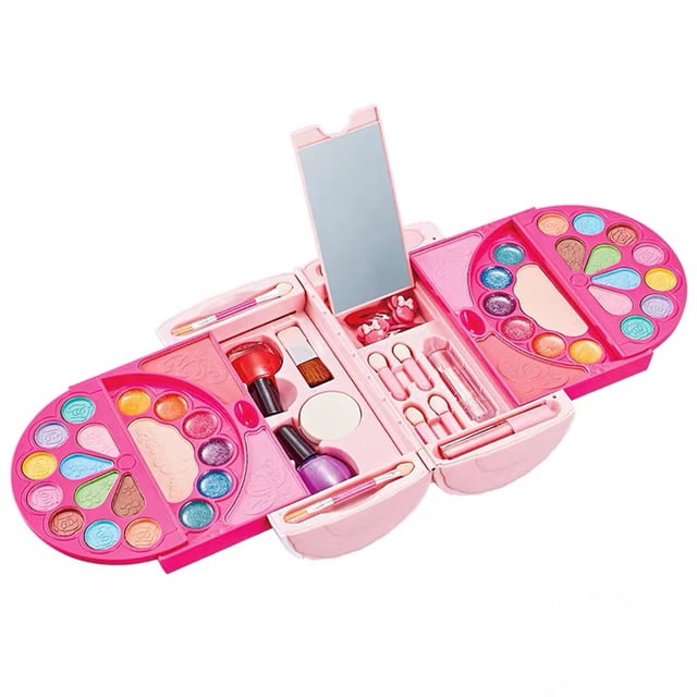 Juguete de maquillaje para niñas Nikou alta simulación seguro color rosa