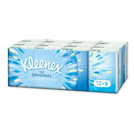 Kleenex Tissue Pocket 4-ply 12 Pack, 7 Tissues Per Pack