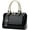 Black, variant on Elegant Designer Crossbody Shoulder Bags Tote Women Upscale Patent Leather Top Handle Handbag Lady Purse