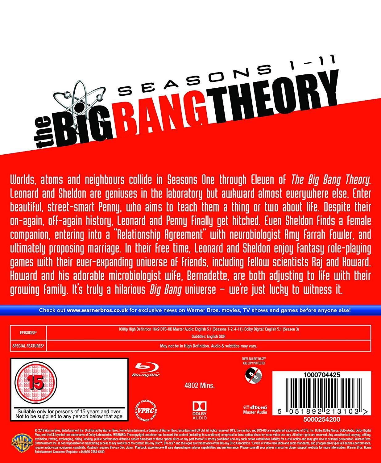 The Big Bang Theory: Blu-Ray Digital Collection Seasons 1-11
