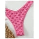 thumbnail image 5 of Conjunto de bikini BEAUDRM Y2K con estampado floral triangular con lazo en la espalda rosa XS para mujer, 5 of 6