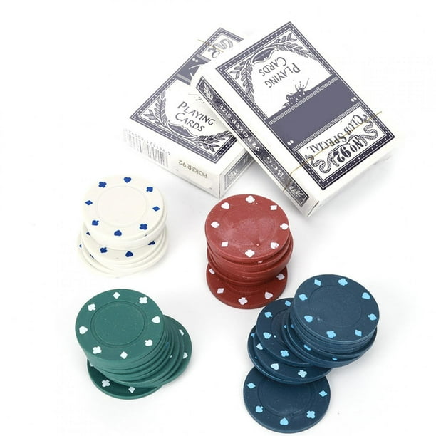 Jetons De Poker En Plastique Jetons De Casino Pour La Fête 100Pcs Jetons De  Poker De