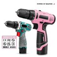 thumbnail image 2 of Pink Power Pink Drill Set For Women 20v Cordless Drill Driver Tool Kit For Women Li-ion Electric Drill, Power Drill Set With Tool Bag, Battery, Charge, 2 of 5