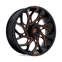 Fuel Utv D780 Runner Utv 20X7 4X137 13Et 110.2Cb Gloss Black Milled Orange Wheel