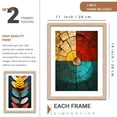 thumbnail image 3 of kotart Aesthetic Modern Art Wall Paintings with Frame for Living Room Bedroom Office Wall Decoration - Home Decor Frames (10 x 13 inch, Multicolor) Set of 2 ©, 3 of 4