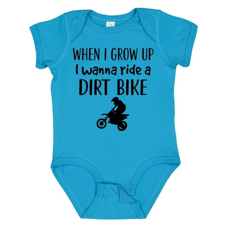 

Inktastic Motocross Dirt Biking Future Dirt Biker Gift Baby Boy or Baby Girl Bodysuit