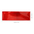 thumbnail image 4 of FUTUREORYY 20Pcs Rectangular Reflector High Visibility Warning Decals for Trucks and Buses 14.5x4.5x0.5in, 4 of 5
