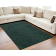 thumbnail image 2 of 5' X 8' Green Wool Hand Woven Area Rug, 2 of 5
