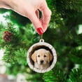 thumbnail image 4 of geerera 2D Acrylic Puppy Ornament, Tree Hole Animals Christmas Decor, Hanging Holiday Pendant, for Christmas Tree Holiday Party Gifts Decoration, 4 of 9