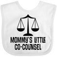 thumbnail image 3 of Inktastic Mommy Little Co Counsel Lawyer Boys or Girls Baby Bib, 3 of 4